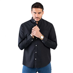 پیراهن مشکی مردانه مدل جودون یقه دیپلمات کد PM12016