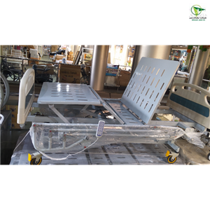 تخت بیمارستانی برقی سه شکن ورق پانچ بدون تنظیم ارتفاع