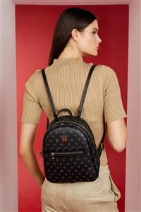 کوله پشتی زنان مونوگرام سیاه 05PO22Y1541 پیر کاردین Pierre Cardin