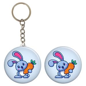 پیکسل گالری باجو طرح حیوان خرگوش بامزه کد rabbit 66 به همراه جاکلیدی