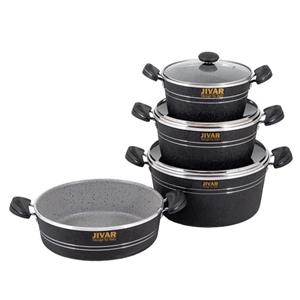 سرویس پخت و پز 7 پارچه ژیوار مدل ارکیده