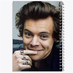دفتر لیست خرید 50 برگ خندالو طرح هری استایلز گروه موسیقی وان دایرکشن One Direction کد 18881