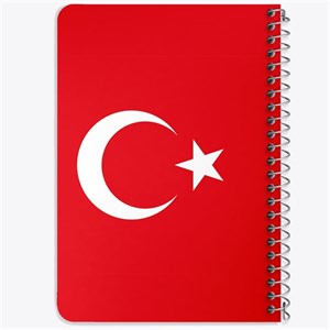 دفتر لیست خرید 50 برگ خندالو طرح پرچم ترکیه کد 20609