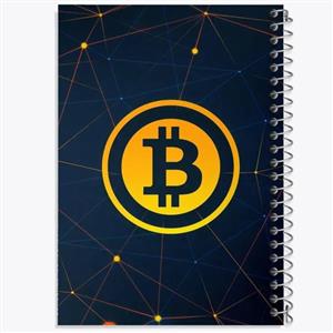 دفتر لیست خرید 50 برگ خندالو طرح ارز دیجیتال بیت کوین کد 10890