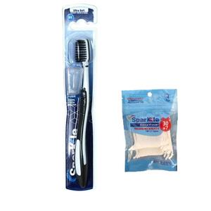 مسواک اسپارکل مدل S5 با برس خیلی نرم به همراه نخ دندان اسپارکل مدل کمانی مجموعه 37 عددی -