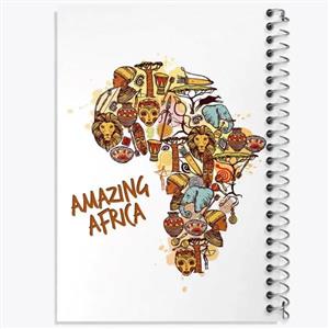 دفتر لیست خرید 50 برگ خندالو طرح آفریقا Africa کد 29831