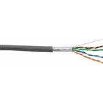 رول کابل شبکه Cat 6 فویل دار سایز 24AWG دی-لینک مدل NCB-C6SGRYR-305-24 طول 305 متر