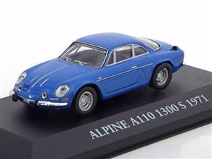 Alpine A110 1300 S 1971 blue 1/43 by Editions Atlas ماکت ماشین آلپاین