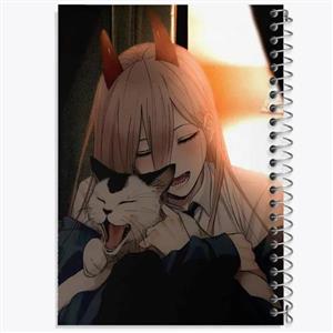 دفتر مشق 100 برگ خندالو طرح پاور انیمه مرد اره ای Chainsaw Man کد 17986