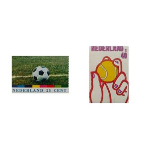 تمبر یادگاری مدل ورزشی هلند مجموعه 2 عددی