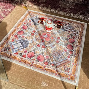 سفره 4 نفره مدل پارچه ای طرح گلستان شاعران کد 00103054