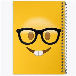 دفتر مشق 100 برگ خندالو طرح ایموجی Emoji کد 3012