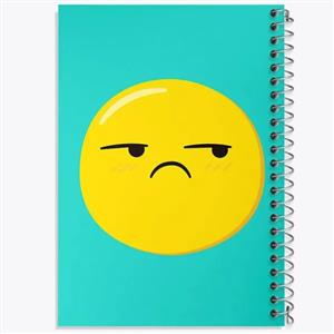 دفتر مشق 100 برگ خندالو طرح ایموجی Emoji کد 3015