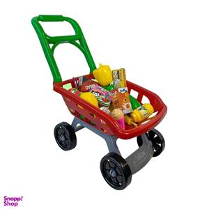 اسباب بازی صندوق فروشگاهی مدل چرخ خرید مجموعه 54 عددی