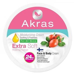 کرم مرطوب کننده آکراس مدل Rose hip Extract حجم 200 میلی لیتر