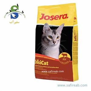 غذای خشک مدل جوسی کت مخصوص گربه بالغ حاوی گوشت گوساله 1 کیلو 