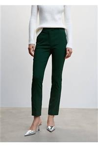 شلوار پارچه‌ای فاق بلند زنانه(ساخت اسپانیا) مانگو MANGO