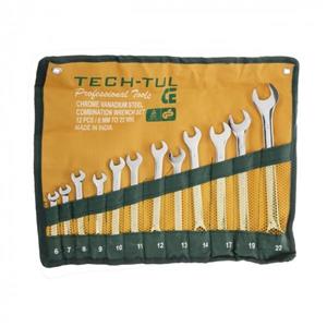 آچار یکسر تخت یکسر رینگی تک تول مدل 6-22 مجموعه 12 عددی