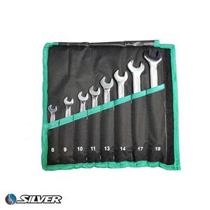 آچار یکسر تخت یکسر رینگی تک تول مدل 8-19 مجموعه 8 عددی