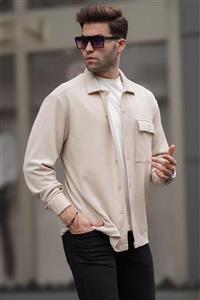 پیراهن مردانه الوار جک ساده بژ 6721 مدمکست Madmext