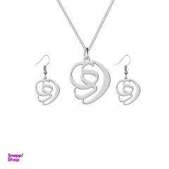 نیم ست نقره ترمه 1 طرح دی کد L481