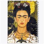 دفتر مشق 100 برگ خندالو طرح فریدا کالو Frida Kahlo کد 3720 