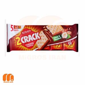 بیسکوئیت کراکر روشن Roshen با مغز شکلات فندقی 235 گرم 