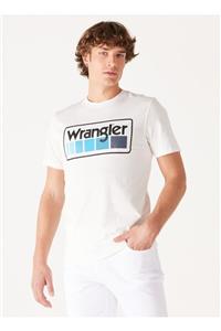 تی شرت مردانه یقه سفید مرد W750D3W02 دوچرخه رنگلر Wrangler