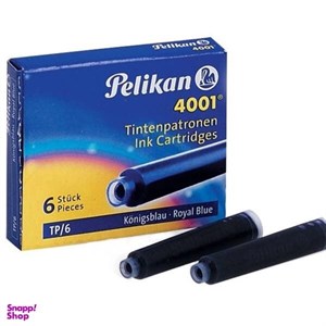 جوهر خودنویس پلیکان مدل 4001 - بسته 6 عددی