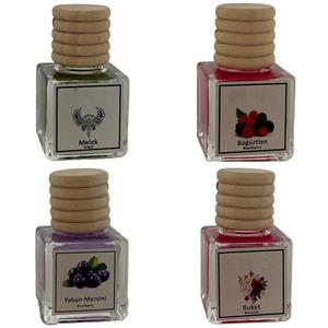 خوشبوکننده خودرو مدل آنجل تمشک بلوبری دسته گل حجم 10 میلی لیتر مجموعه 4 عددی