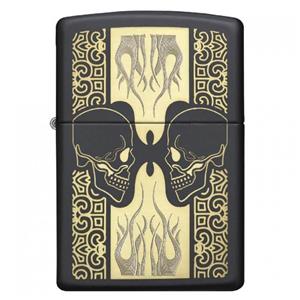 فندک زیپو مدل 29404 Zippo 29404 Skulls Black Matte