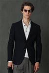 ژاکت Blazer مردانه ورزش جنگل باریک و مناسب نیروی دریایی آبی لوفیان Lufian