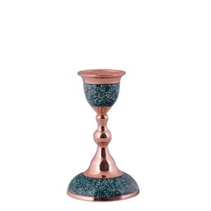 شمعدان فیروزه کوبی آقاجانی  کد F026 -