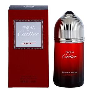 ادو تویلت مردانه پاشا نویر اسپرت کارتیه Cartier Pasha de Edition Noire Sport Eau Toilette Spray for Men 3.3 Ounce 