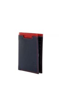 کیف پول مردانه چرمی سرمه ای/سورمه ای Plcuz8399 یو اس پولو U.S. Polo Assn.