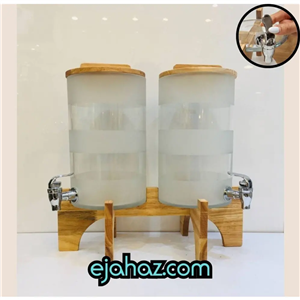 کلمن شیشه ای هشت لیتری دو قلو برد وود زبرانوم کد 1088