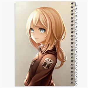 دفتر طراحی 50 برگ خندالو طرح هیستوریا انیمه اتک آن تایتان Attack on Titan