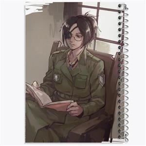 دفتر طراحی 50 برگ خندالو طرح هانجی انیمه اتک آن تایتان Attack on Titan