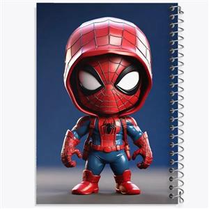 دفتر شطرنجی 50 برگ خندالو طرح مرد عنکبوتی Spider Man کد 13169