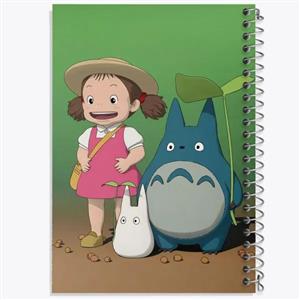 دفتر شطرنجی 50 برگ خندالو طرح انیمه توتورو Totoro کد 12813