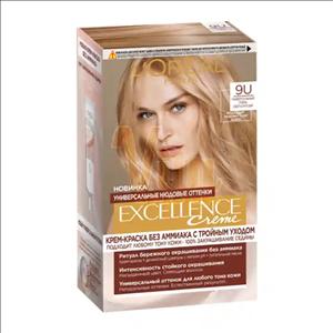 کیت رنگ مو لورال 9U بدون آمونیاک بلوند خیلی روشن 270 گرم