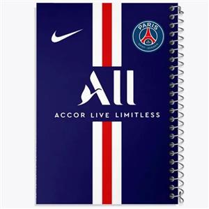 دفتر شطرنجی 50 برگ خندالو طرح باشگاه پاری سن ژرمن Paris Saint-Germain کد 2100
