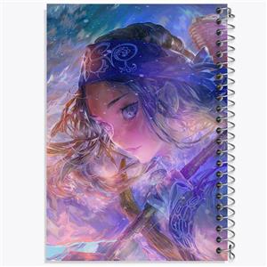 دفتر شطرنجی 50 برگ خندالو طرح اسیرپا انیمه کامویی طلایی Golden Kamuy کد 23738