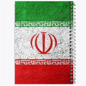 دفتر شطرنجی 50 برگ خندالو طرح پرچم ایران کد 20507