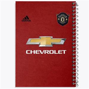 دفتر شطرنجی 50 برگ خندالو طرح باشگاه منچستریونایتد Manchester United کد 2101