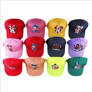 کلاه دخترانه 12 رنگ چاپدار کد 5051