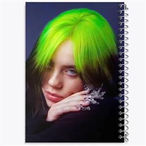 دفتر شطرنجی 50 برگ خندالو طرح بیلی آیلیش Billie Eilish کد 19150