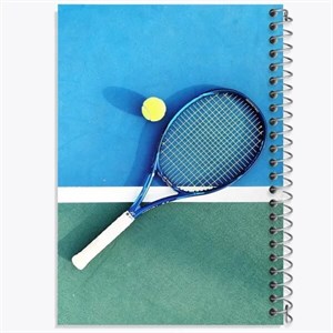 دفتر شطرنجی 50 برگ خندالو طرح تنیس Tennis کد 26637