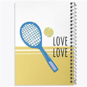 دفتر شطرنجی 50 برگ خندالو طرح تنیس Tennis کد 26637