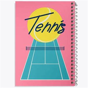 دفتر شطرنجی 50 برگ خندالو طرح تنیس Tennis کد 26640